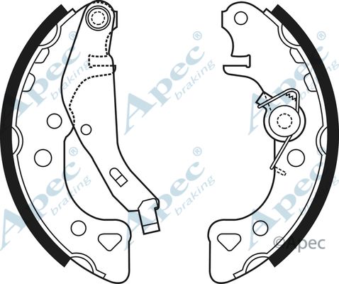 APEC BRAKING Комплект тормозных колодок SHU663